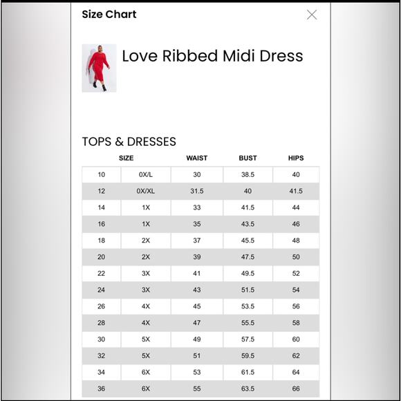 Ashley Stewart Dress Sz. 14/16 NWT Red Ribbed Midi Stretch Long/SL - Picture 9 of 10